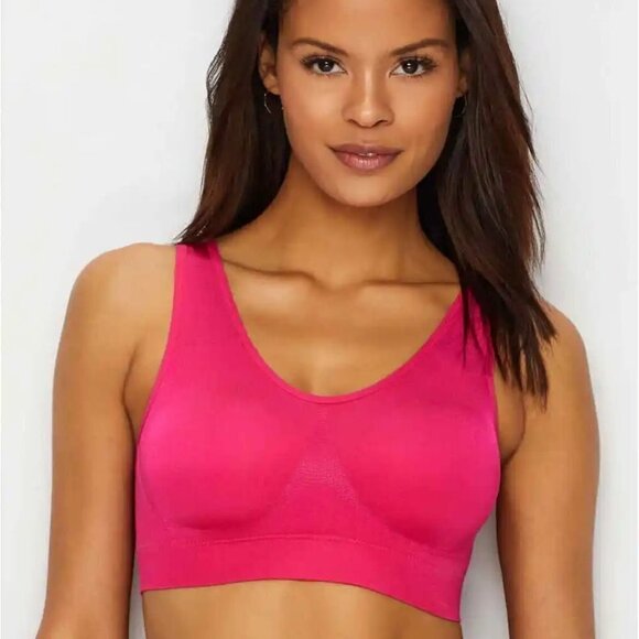 NWT Wacoal B-Smooth Fuchsia Wire Free Bralette, Band Size 34 - Picture 1 of 6